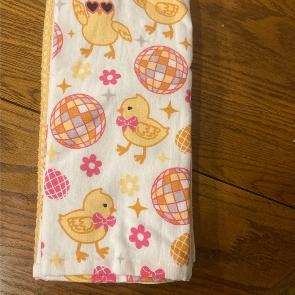 Kitchen Towel Set - 3, Chicks & Easter Eggs NWT